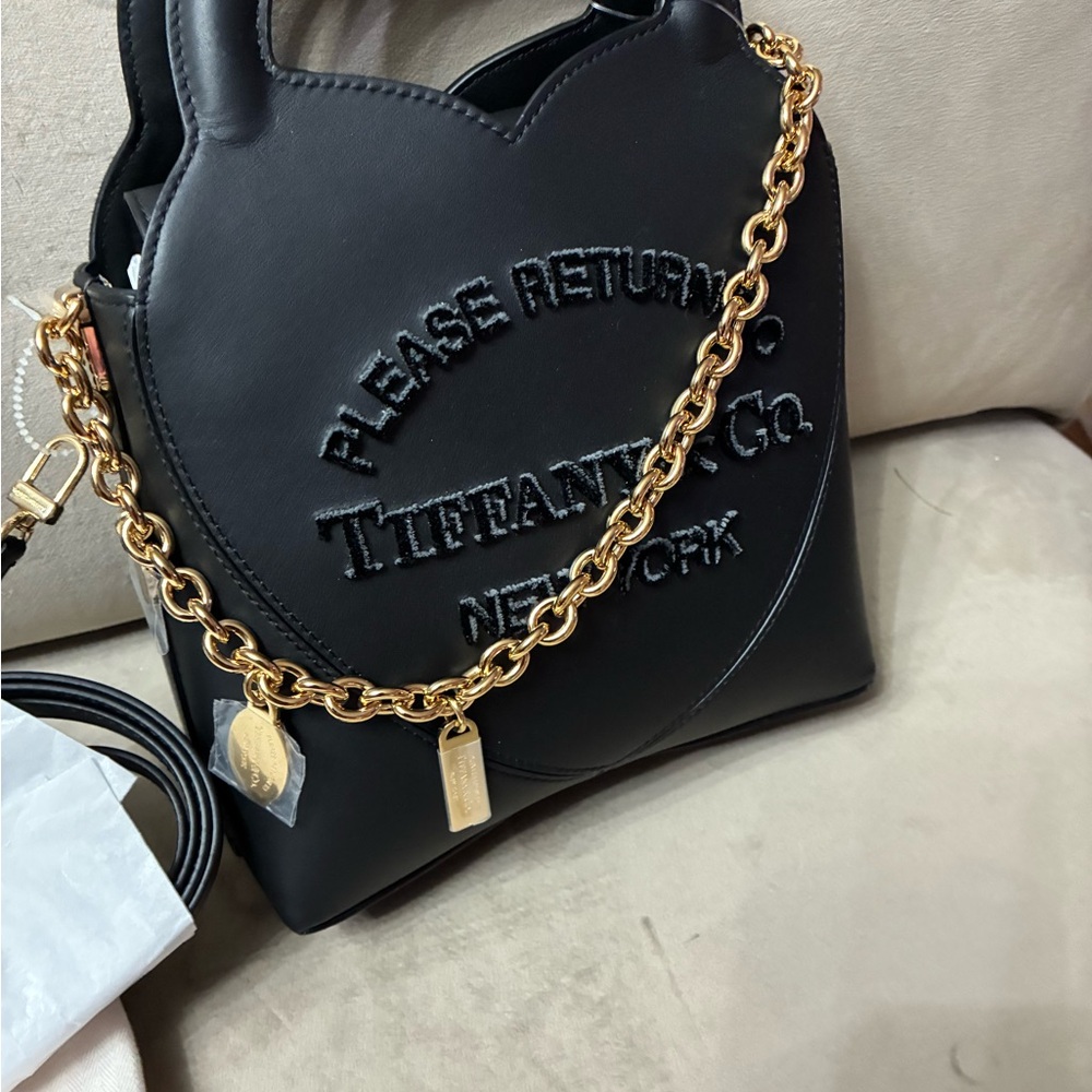Tiffany & Co. Black Bag with Gold Accents